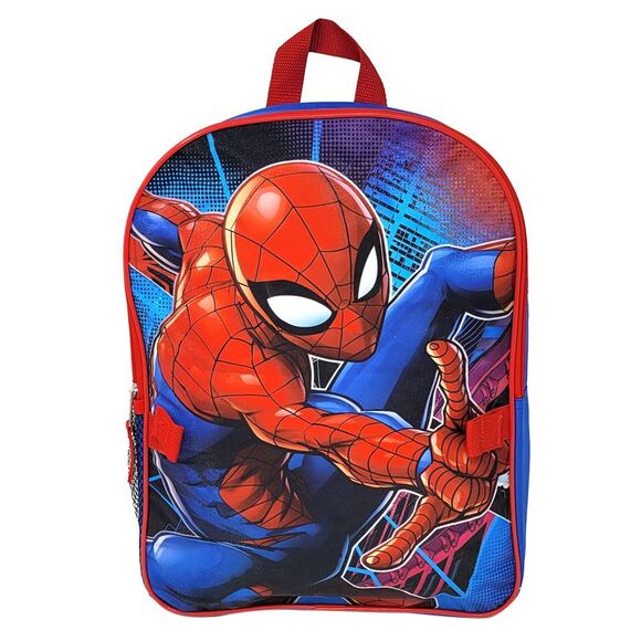New Marvel Spider-Man Backpack Lunch Bag Insulated 2 Piece Set - Picture 4 of 7